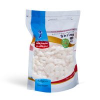 Doypack de qualité alimentaire recyclable imprimé sur mesure avec fermeture éclair à fond plat sac support de papier d'aluminium sac de fruits de mer emballage de pochette d'aliments pour animaux de compagnie