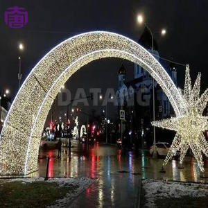 Arche de décoration de Noël LED 3D extérieure IP65 avec motif étoile pour l'aménagement paysager, spectacle de pays des merveilles hivernal, Ramadan et Halloween - Product Image 3