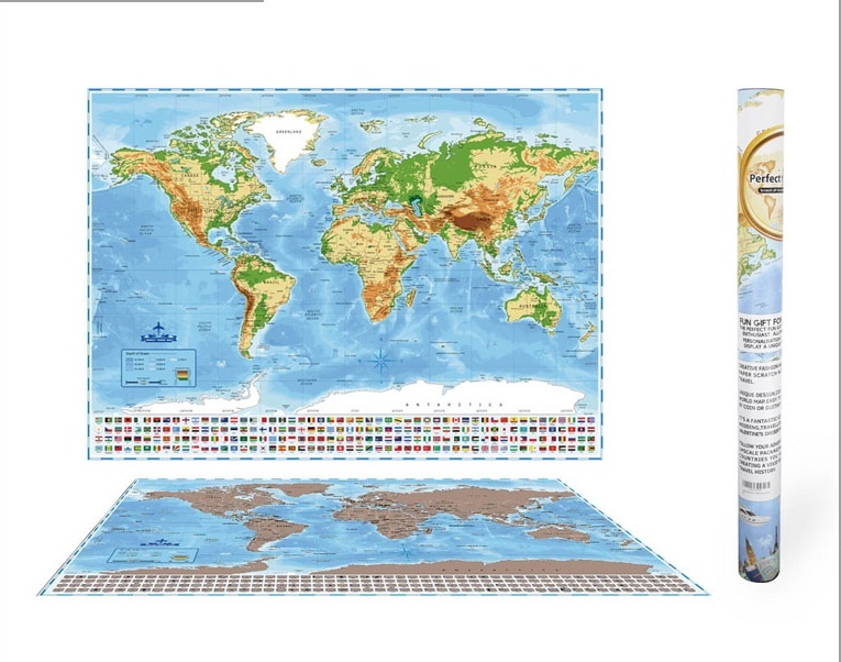 High Quality Large World Map Talking