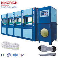 Machine à chaussures de moulage par injection EVA/FRB Double couleur entièrement automatique de haute qualité marque KINGRICH 250 paires/heure 320V