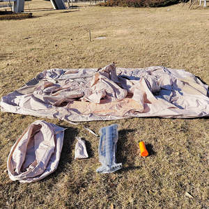 Luxury Air <b>Tent</b> with Hand Pump Easy Setup <b>Waterproof</b> Windproof 4 Seasons Double Layer Oxford Cabin <b>Tent</b> with Mesh Chimney Window - Product Image 2