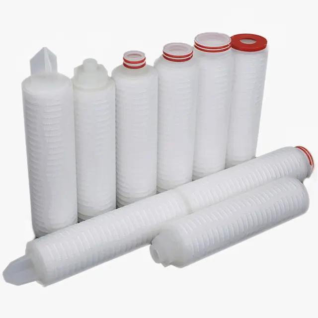 99.9999% Efficiency replacement refillable PES Filter Cartridge 0.1 Micron for chemical Water Filter Parts