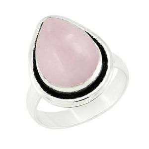 Anillo de Plata 925 con Cuarzo Rosa Vintage, Hecho a Mano, Plata de Ley Oxidada, Regalo de Aniversario para Esposa o Mujer - Product Image 2