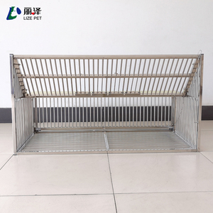 Jaula Metálica Plegable LIZE PET <span class=keywords><strong>para</strong></span> Aves, Ideal <span class=keywords><strong>para</strong></span> Loros, Palomas y Otras Aves, Jaula <span class=keywords><strong>de</strong></span> Transporte Plegable <span class=keywords><strong>de</strong></span> Acero Inoxidable - Product Image 5