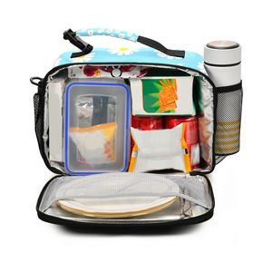 Cute Daisy Lunch Bag <b>for</b> Women & Girls - 6L Insulated <b>Cooler</b> Tote with Adjustable Shoulder Strap and <b>Backpack</b> Buckle, Leakproof - Product Image 4