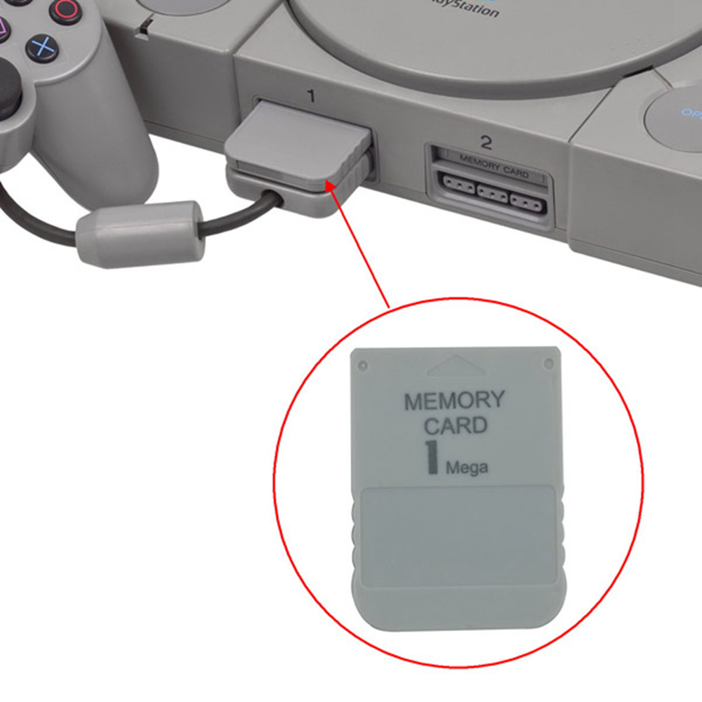 1MBメモリーカード ソニーPS1 プレイステーション1 ゲームシステム用 TicKnot PSxMemCard PSX メモリカード保存データゲームカード