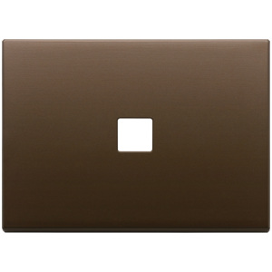 Flat Dark Bronze <b>Brushed</b> Plate 3Mx1 12.5x9.5cm <b>Wiring</b> Accessory - Product Image 1