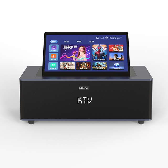 BluetoothS 5.0 WIFI With Wireless Microphone Touch Screen Player Home Indoor Speaker Sound System Karaoke Player Machine Speaker