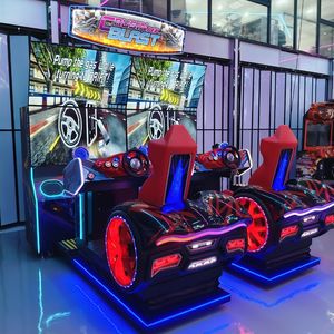 Expérience de simulation de scène réelle de course vidéo dynamique à 4 écrans avec effets sonores musique en métal - Product Image 3