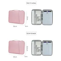 Sac pour ordinateur portable en tissu Oxford imperméable de couleur unie, sac pour tablette portable, 11 pouces, 13 pouces, sac de rangement pour ordinateur portable antichoc