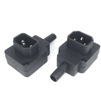 90 degrés C14 Plug Power, IEC 320 C14 Vers Le Bas Angle Mâle Plug AC Cordon D'alimentation/Câble Connecteur