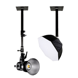 Studio Photo Vidéo Lumière Plafond Rail Piste COB Lampe Photographie Boîte Souple Microphone Support Bras Support Support Support Mural - Product Image 2