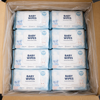 Lingettes pour bébé personnalisées avec logo OEM, douces, hypoallergéniques, pour nouveau-nés et nourrissons, peau sensible, sans alcool, hydratantes