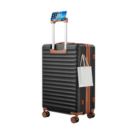 Ensemble de 3 valises rigides en PC de haute qualité, 20, 24 et 28 pouces, avec roulettes pivotantes, extensibles, porte-téléphone, approuvées par la TSA pour les compagnies aériennes