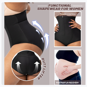 Ceinture Gainante, Rehausse-Fesses, Contrôle du Ventre Post-Opératoire, <span class=keywords><strong>Legging</strong></span> Sculptant Grande Taille Femme, Short Faja Pour Femmes - Product Image 4