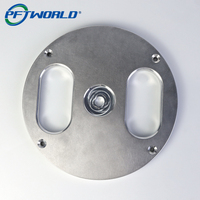 Plaque ronde à fentes à alésage progressif en aluminium 6061 usinée CNC sur mesure – Service d'usinage CNC