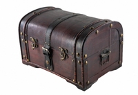 Coffre au trésor pirate personnalisable, boîte de rangement unique, artisanat en bois vintage décoré à la main, boîtes en bois, enseignes murales