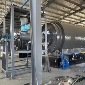 Nieuwste Continu Afval Plastic Band Rubber Thermisch Kraken Recycling Olie Pyrolyse Machine