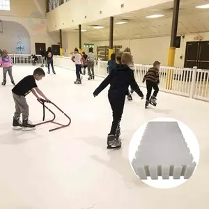 Tuiles de hockey sur glace synthétiques, haute résistance à l'usure, super effet de glissement, hmwpe