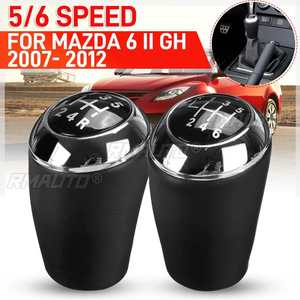 Pomo de Palanca de Cambios de 5 y 6 Velocidades para MAZDA 6 II GH 2007 2008 2009 2010 2011 2012 con Funda de Piel Sintética - Product Image 1