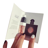 Cartes Échantillon de Testeur de Parfum en Carton Personnalisées pour Fioles Compte-gouttes 2 ml, 3 ml, 5 ml, 10 ml