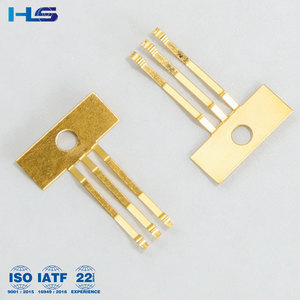 Contact <span class=keywords><strong>de</strong></span> batterie plaqué or sur mesure OEM, à haute conductivité, pour composants <span class=keywords><strong>de</strong></span> connecteurs <span class=keywords><strong>de</strong></span> précision - Product Image 1