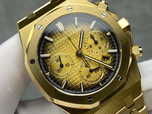 Montre mécanique pour homme 2025 Offre Spéciale avec bracelet en acier doré et fonction chronographe - Product Image 2