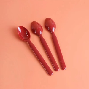 Couverts jetables de qualité supérieure <span class=keywords><strong>Vaisselle</strong></span> Bleu <span class=keywords><strong>Pastel</strong></span> Jaune Rose Noir Violet Vert-Fourchettes en plastique de qualité supérieure Couteaux Cuillères pour les fêtes - Product Image 5