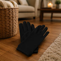 Gants durables à texture diamantée, enduits de PU, en coton antistatique, pour la sécurité électrique, à découpe laser des bords, à prix abordable