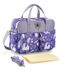 Bolsa de Pañales Estampada con Cambiador, Bolsos de Maternidad, Bolsos de Lactancia <span class=keywords><strong>para</strong></span> Mamá, Impermeables, <span class=keywords><strong>para</strong></span> Cochecito de Bebé - Product Image 4