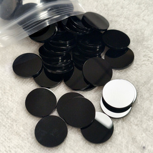 Disque en Agate Onyx Noir de 20 mm, Forme de Pièce de Monnaie, Double Face Polie, Pierre Naturelle, Épaisseur 2 mm, pour la Fabrication de Bijoux - Product Image 3