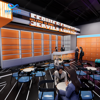 Solution clé en main hautement rentable pour centre de divertissement sportif en intérieur avec simulateur VR, parc de trampolines et machine d'arcade pour jeux interactifs