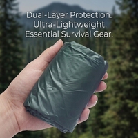 Couverture Thermique d'Urgence Extérieure, Couverture Réfléchissante en Aluminium pour le Bushcraft, le Camping et la Survie