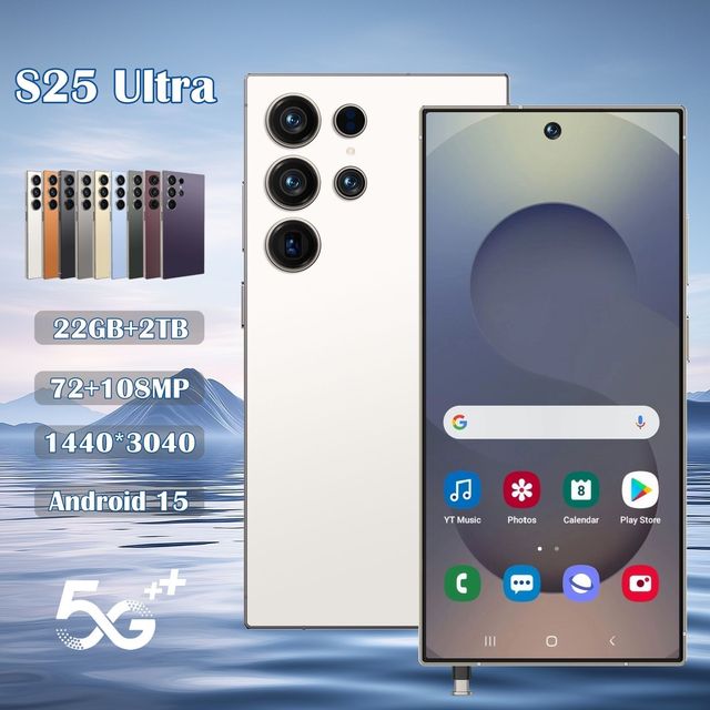 2026 S25 Ultra Flagship 5g Lte Wifi Android 15 Gaming 108mp S-pen Led 144hz 6.8" Screen Dual Sim French Unlocked Phone Global