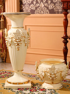 แจกันตั้งพื้นเซรามิกสีทองมุกสุดหรูของตกแต่งบ้านสมัยใหม่ของตกแต่งงานแต่งงานของตกแต่งกลางโต๊ะสำหรับงานเลี้ยง - Product Image 4