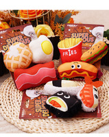 Jouets en peluche pour chats et chiens en forme d'épi de maïs pelé, mignons et adorables, vente en gros d'usine - Jouets à mâcher pour animaux de compagnie pour l'auto-entretenement