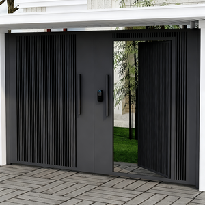 Portes modernes en alliage d'aluminium sur mesure, portes de <span class=keywords><strong>jardin</strong></span> en aluminium durables pour villas extérieures, sûres et contrôlables électriquement - Product Image 3
