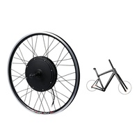 Kit moteur moyeu de roue arrière pour vélo électrique 48V 1000W, compatible large plage de tension 52V, patte de dérivation 135mm, double frein, contrôleur de levier de frein LCD