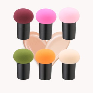 Esponjas para Maquillaje en Polvo, almohadillas De soporte De Polvo De Hongos, cabeza De seta, superficie seca y húmeda, herramienta De belleza - Product Image 3