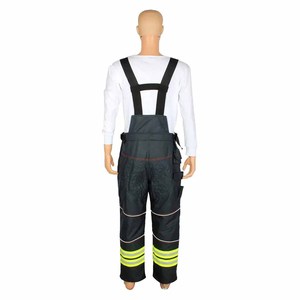 Wholesale Professional Fire Resistant Waterproof <strong>Firefighter</strong> <strong>Costume</strong> Fireman Uniform Set with Helmet-Protective Safety Gear - Product Image 6
