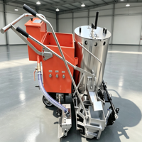 Machine de préchauffage polyvalente et robuste pour peinture thermofusible de marquage routier avec télécommande pour pistes