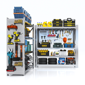 맞춤형 스테인레스 스틸 보관 선반 주방 선반 금속 보관 랙 - Product Image 2