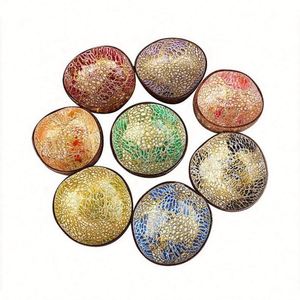 Cuencos Decorativos de Concha de Coco Pulida Estilo Bohemio Ecológicos al por Mayor de Moda 2021 con Llavero - Product Image 4