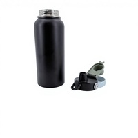 Bouteille d'eau isotherme en acier inoxydable avec logo personnalisé, cadeaux d'entreprise et de bienvenue en gros, sans BPA, 1000 ml, 32 oz, portable