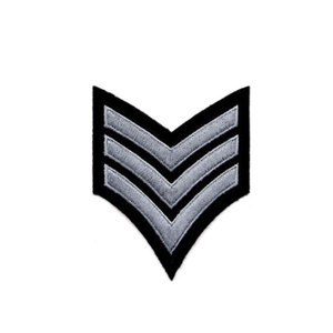 Chevrons de grade brodés sur mesure pour uniformes d'usine, service OEM sur mesure, fabricant de chevrons à vendre - Product Image 2