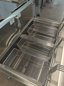 Thiết Bị Thương Mại 25L + 25L Gas Gà Mở Nồi Chiên Nhà Máy Chiên Máy Mở Sâu Gà Nướng Khoai Tây Cá Nồi Chiên - Product Image 5