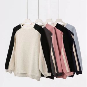 H5493 Fournisseur d'usine, vente en gros, sweat-shirts personnalisés en coton mélangé à manches raglan et col rond pour hommes et femmes - Product Image 1