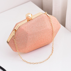 <span class=keywords><strong>Bolso</strong></span> de mano con brillo al por mayor, cartera de noche geométrica con cadena desmontable, <span class=keywords><strong>bolso</strong></span> formal y de <span class=keywords><strong>fiesta</strong></span> multiestilo - Product Image 5