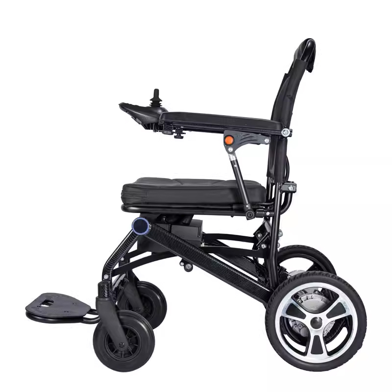Lightweight Foldable Reclining Electric Wheelchair Aluminium