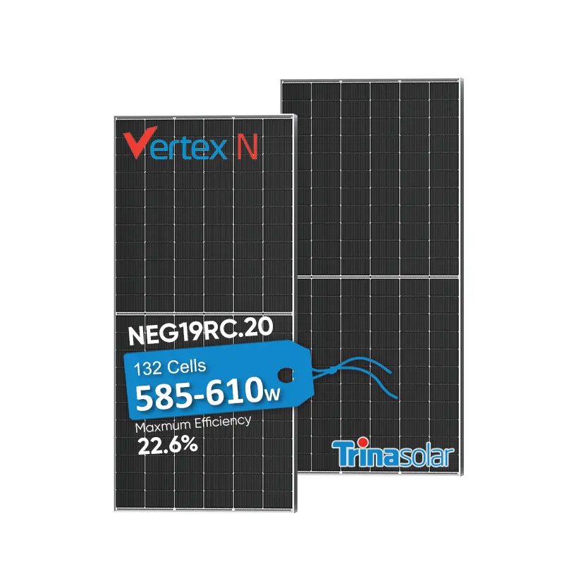 トリナソーラーパネルn型topconpanouri太陽光発電585w 590w 595w 600w 605w 610wモノラル両面商用ソーラーパネル